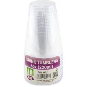 8 PACK PLASTIC JUICE GLASSES