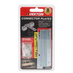 PACK OF 8 FLAT CONNECTOR BRACKETS