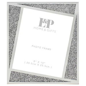 WHITE CRYSTAL 8" X 10" FRAME