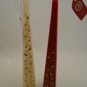 2 ASST.PYRAMID SHAPE ADVENT CANDLE